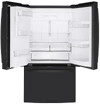 Ge Profile 22 Series Black French Door Refrigerator
