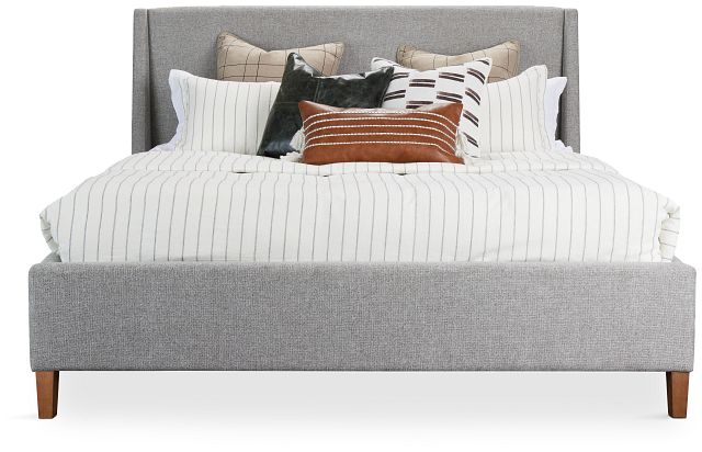 Provo Gray Uph Panel Bed