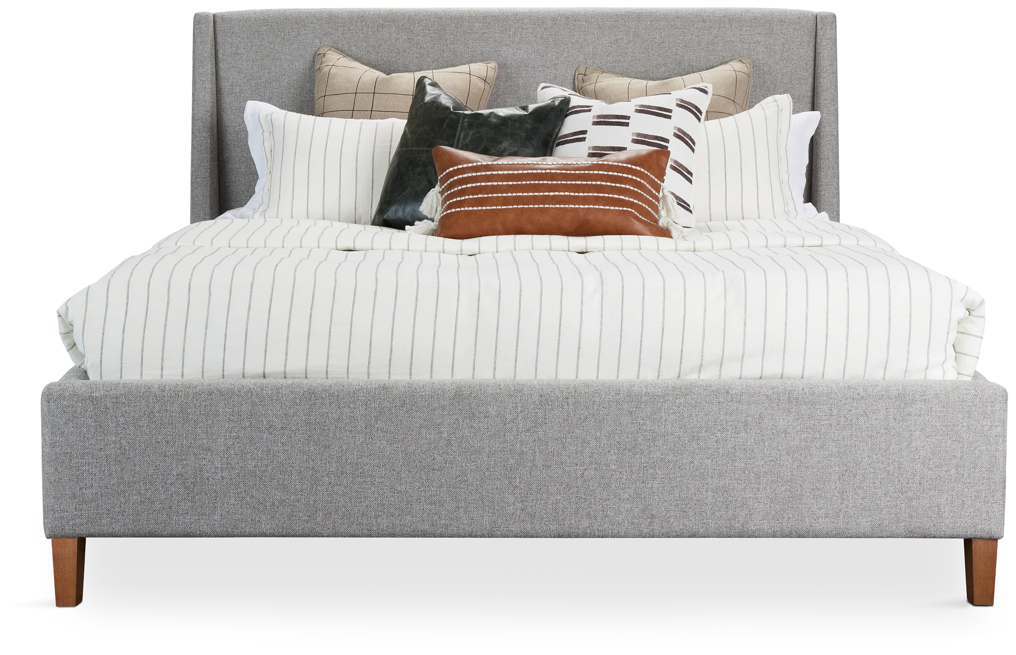 Provo Gray Uph Panel Bed