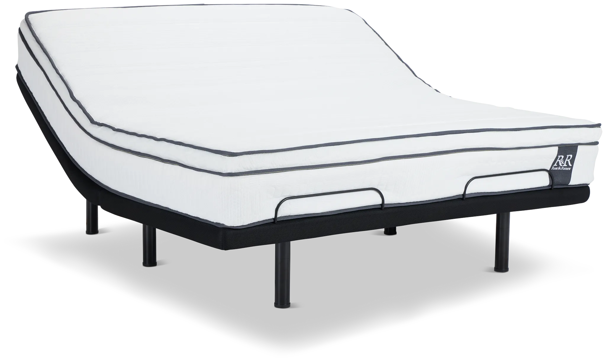 Rest & Renew By Zinus 12" Hybrid Deluxe Adjustable Mattress Set