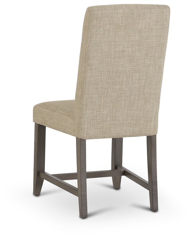 Taryn Light Taupe Upholstered Side Chair (4)