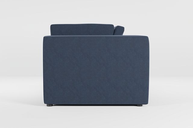 Destin Maguire Blue Fabric 2-piece Modular Sofa