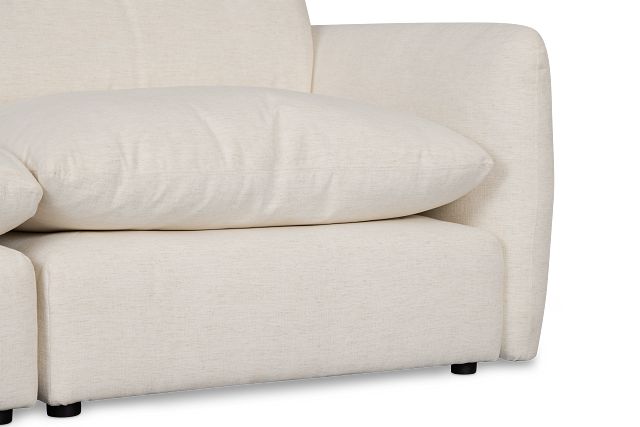 Serena White Fabric 8-piece Modular Sectional