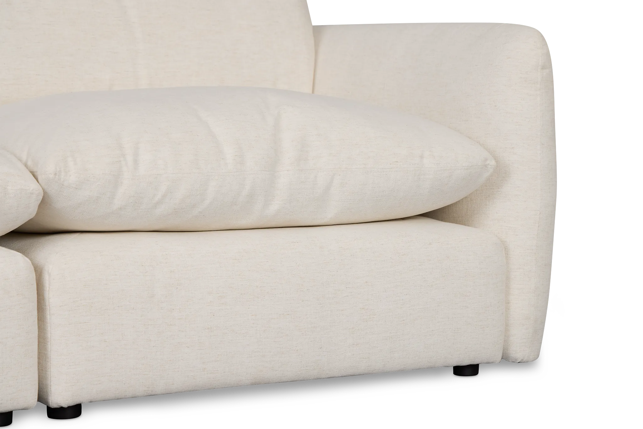 Serena White Fabric 8-piece Modular Sectional