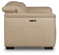 Flexsteel Brodie Taupe Lthr/vinyl Power Reclining Loveseat