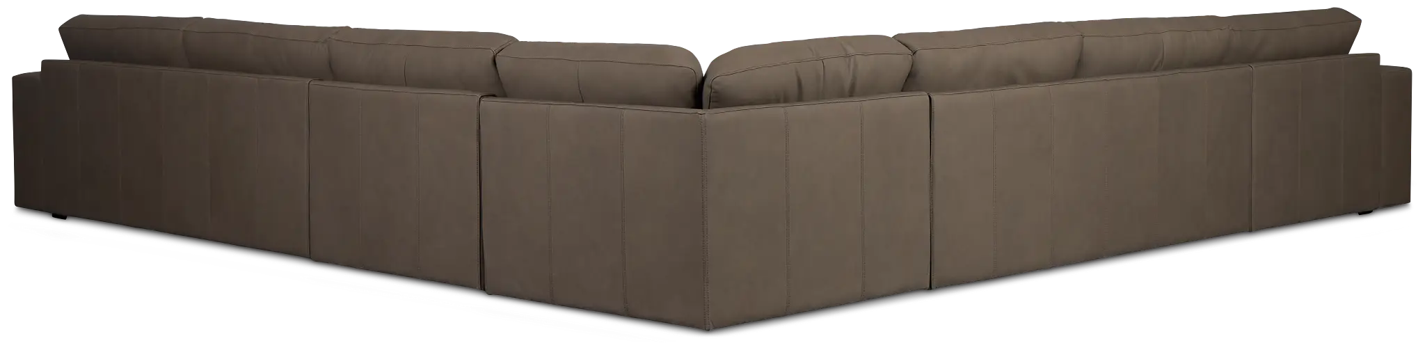 Kellan Dark Gray Leather Large Left Chaise Sectional Kellan Dark Gray Leather Large Left Chaise Sectional