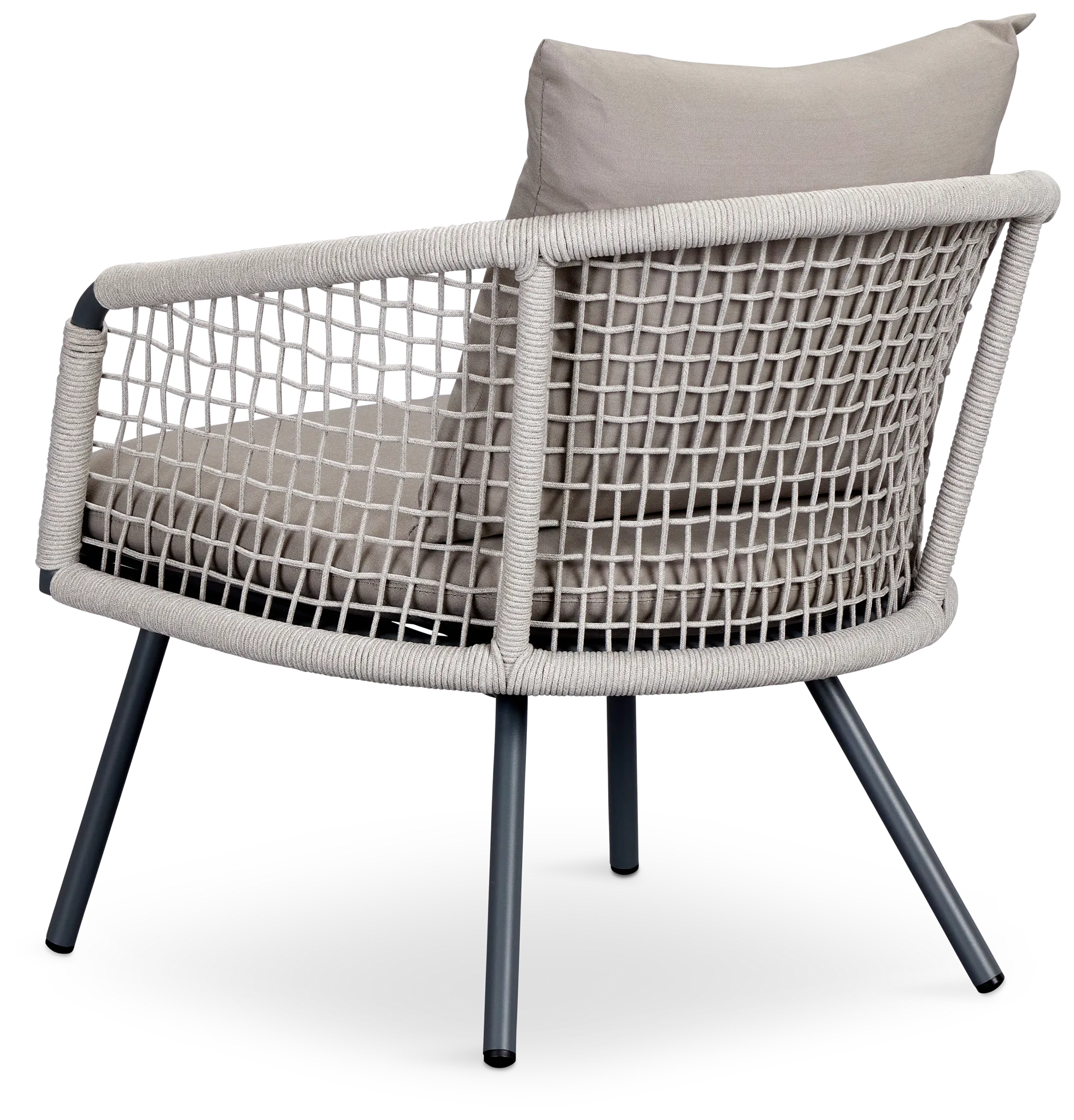 Antigua Gray Rope Arm Chair