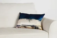Lily Blue Lumbar Accent Pillow