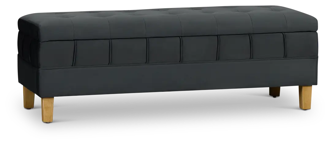 Crosby Gray Storage Bench Crosby Gray Storage Bench