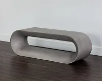 Pierce Gray Oval Bench