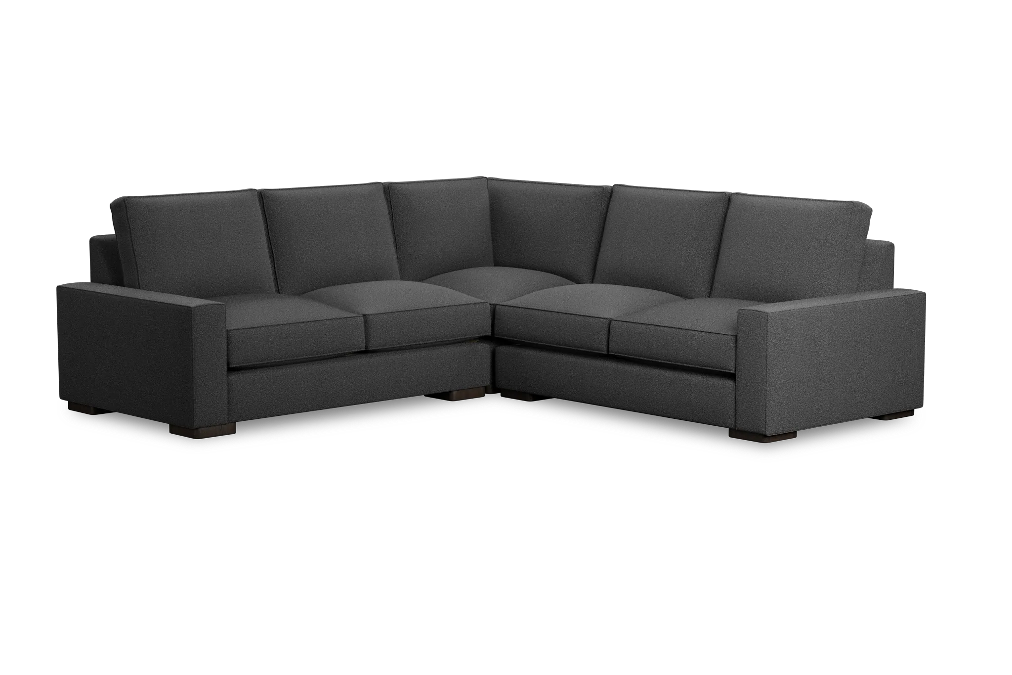 Edgewater Delray Dark Gray Small Two-arm Sectional