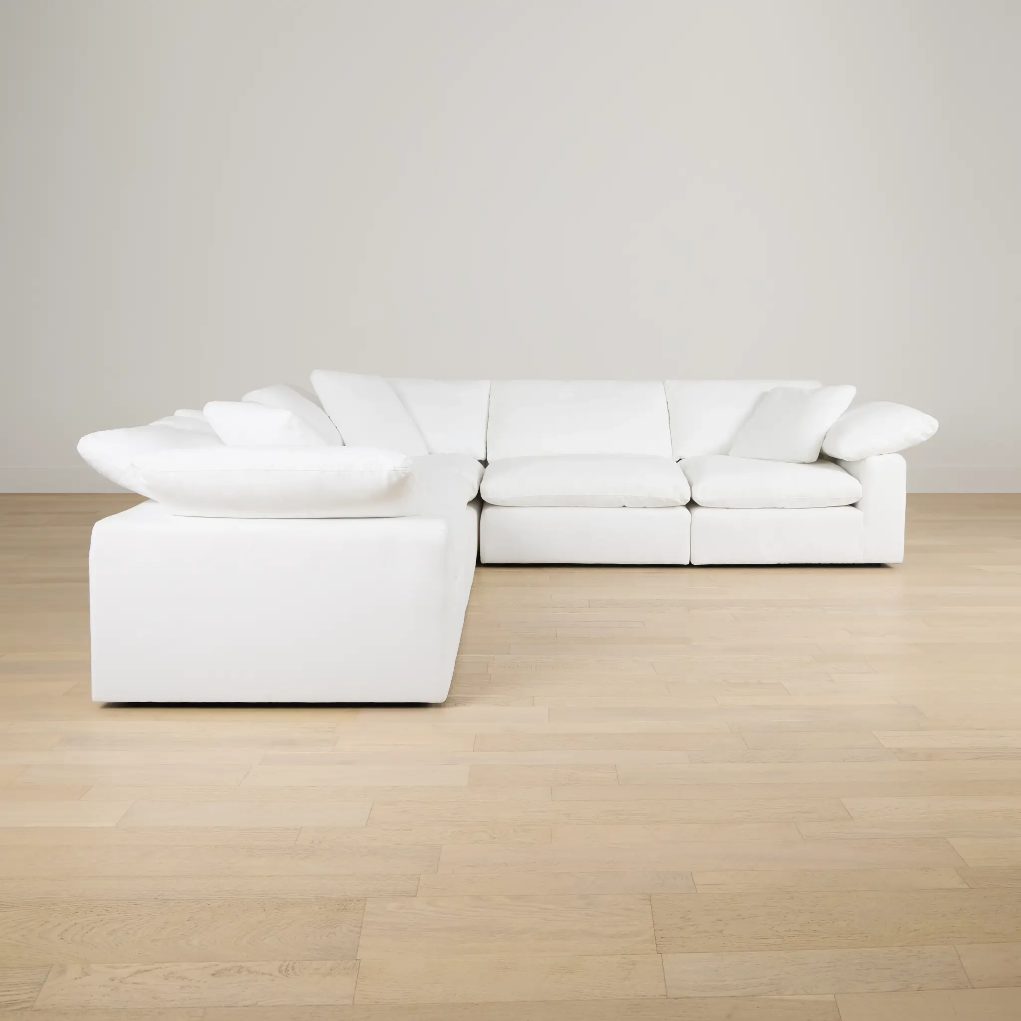 Nixon White Fabric 5-piece Modular Sectional Nixon White Fabric 5-piece Modular Sectional