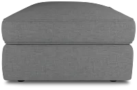Siesta Suave Gray Fabric Ottoman