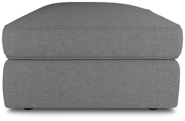 Siesta Suave Gray Fabric Ottoman