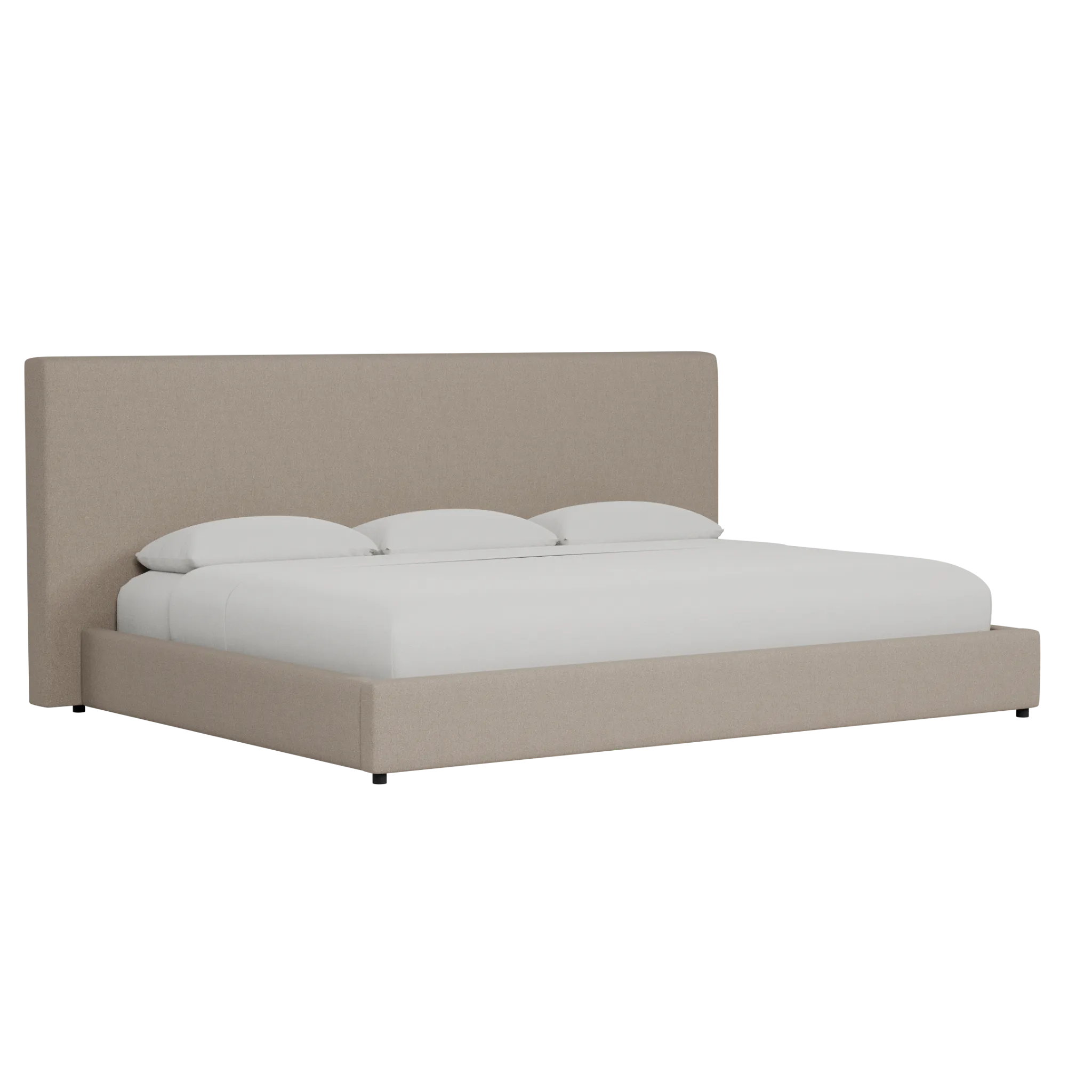 Grayton Elite Brown 54" Upholstered Platform Bed