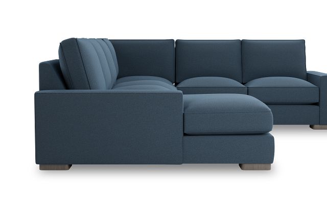 Edgewater Elite Blue Medium Left Chaise Sectional