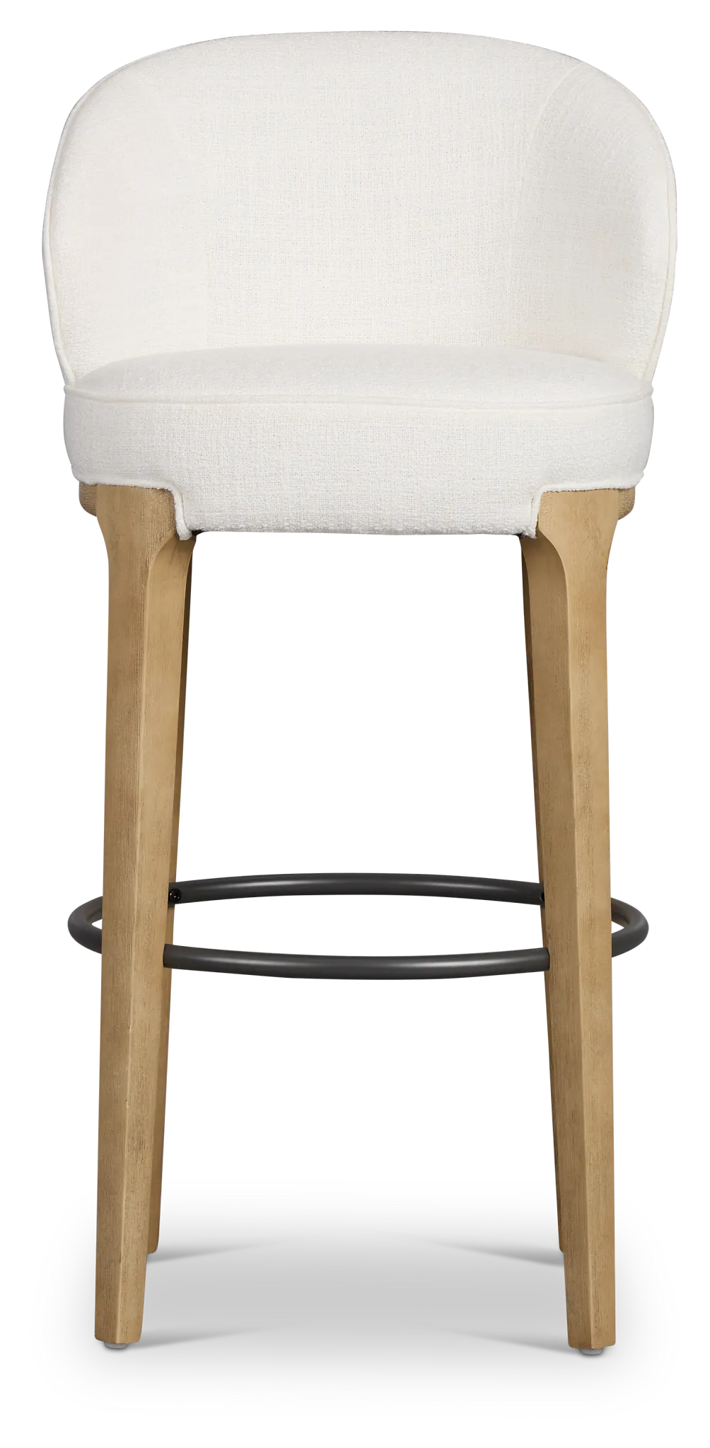 Libby Whitefabric 30" Upholstered Barstool