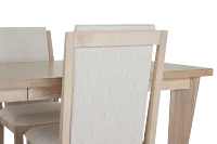 Boca Grande Light Tone Rectangular Table & 4 Upholstered Chairs