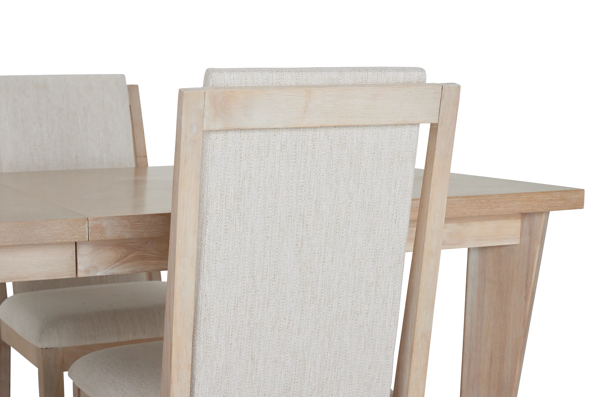 Boca Grande Light Tone Rectangular Table & 4 Upholstered Chairs