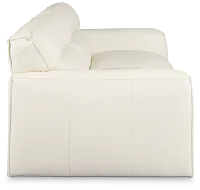 Blanca White Leather Sofa