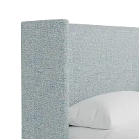 Captiva Natural Beauty Light Blue 48" Upholstered Shelter Bed