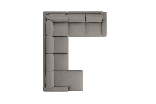 Edgewater Maguire Pewter Medium Left Chaise Sectional