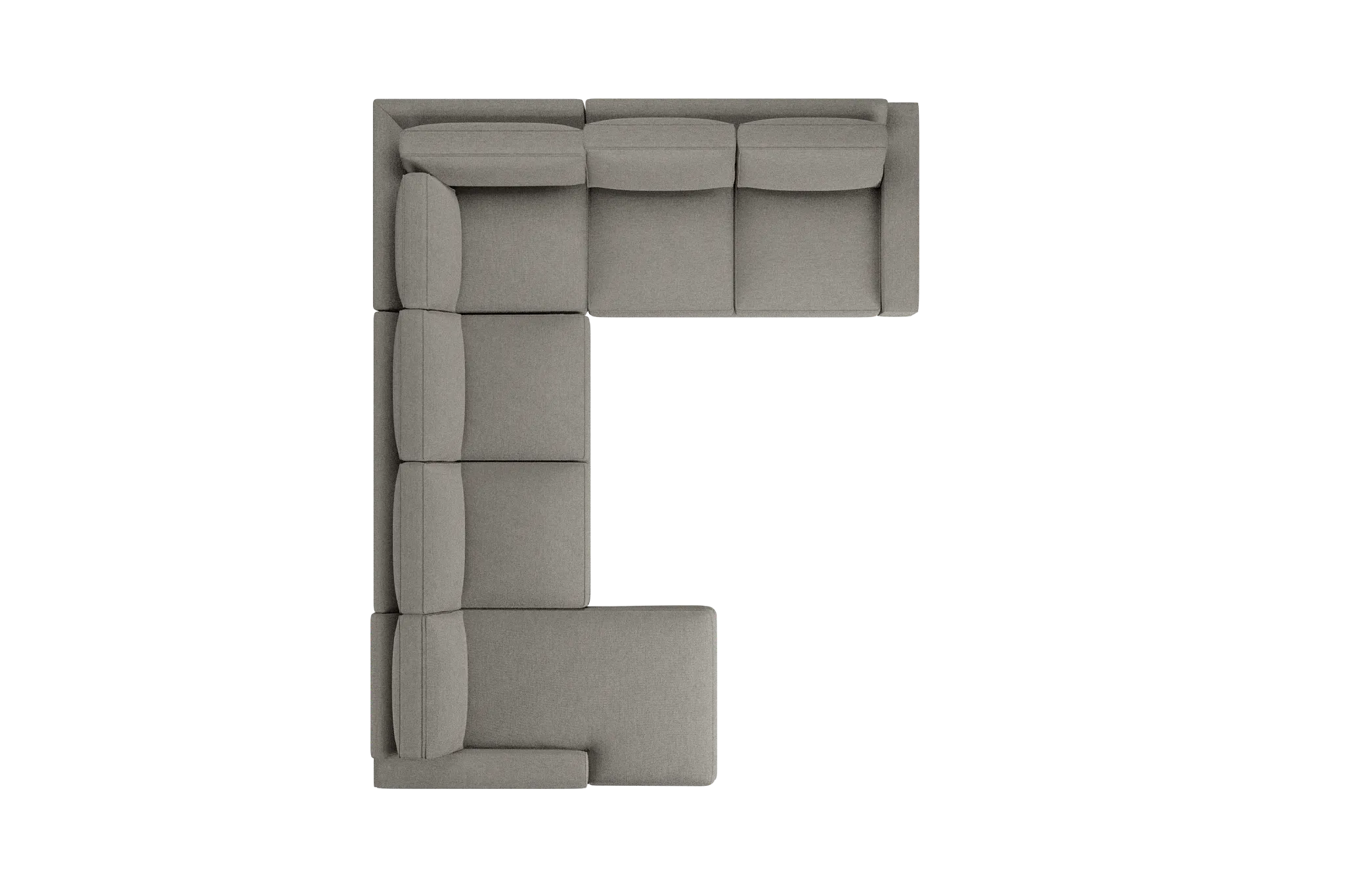 Edgewater Maguire Pewter Medium Left Chaise Sectional