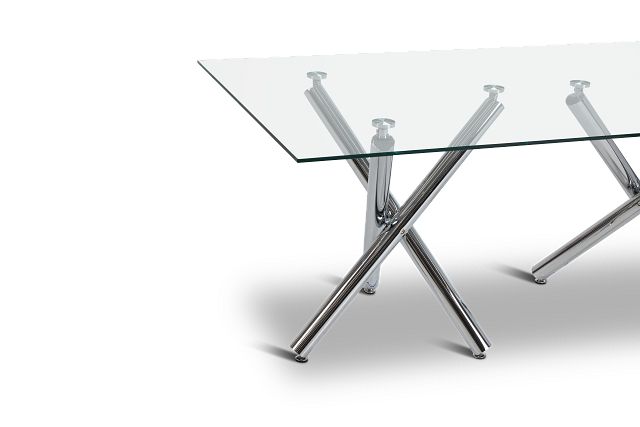 Quincy Gray Glass Table