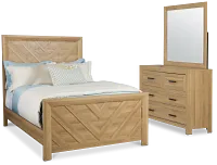 Delray Light Tone Panel Bedroom