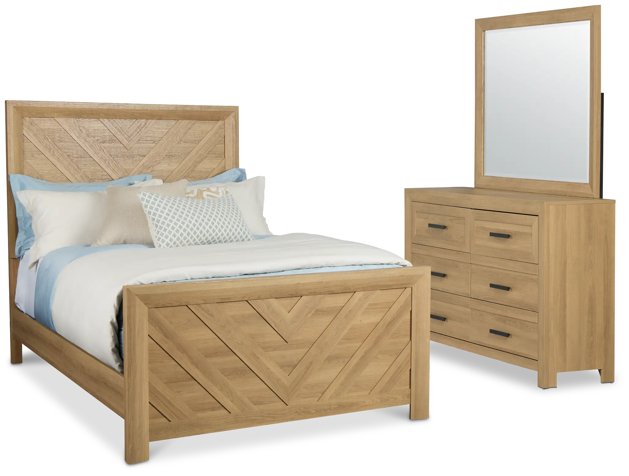 Delray Light Tone Panel Bedroom Delray Light Tone Panel Bedroom