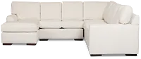 Sinclair Light Beige Fabric Large Left Chaise Sectional