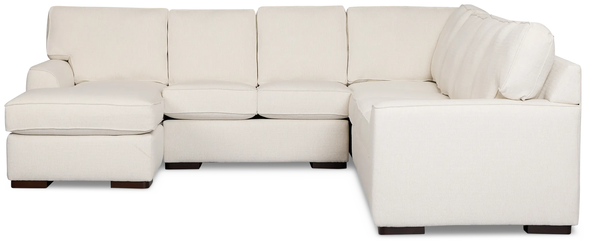 Sinclair Light Beige Fabric Large Left Chaise Sectional