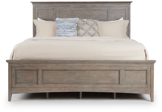 Heron Cove Light Tone Panel Bed