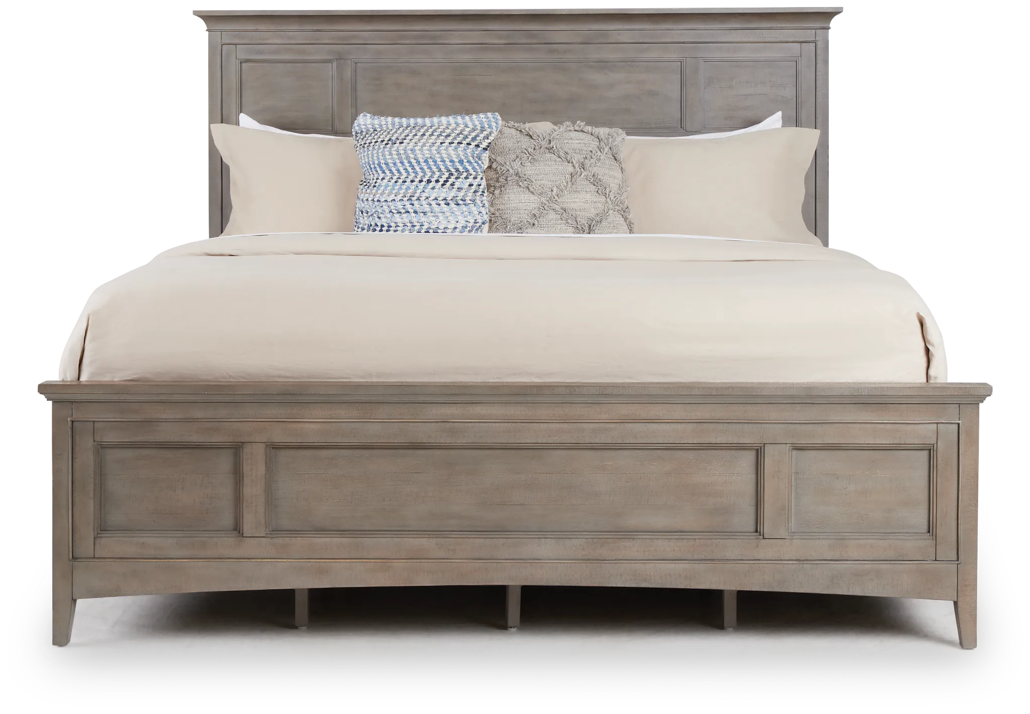 Heron Cove Light Tone Panel Bed