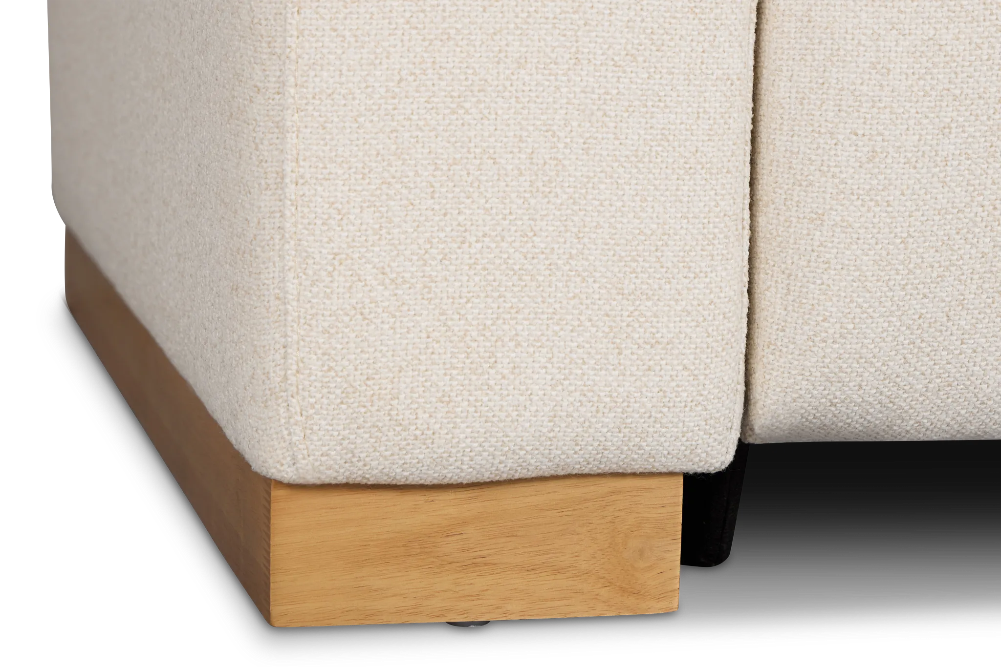 Leona Light Beige Fabric Power Recliner With Power Headrest