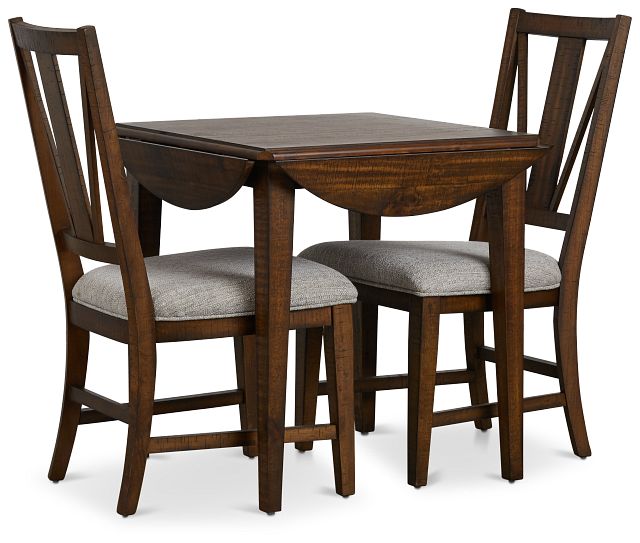 Heron Cove Mid Tone 38" Table & 2 Chairs (2)