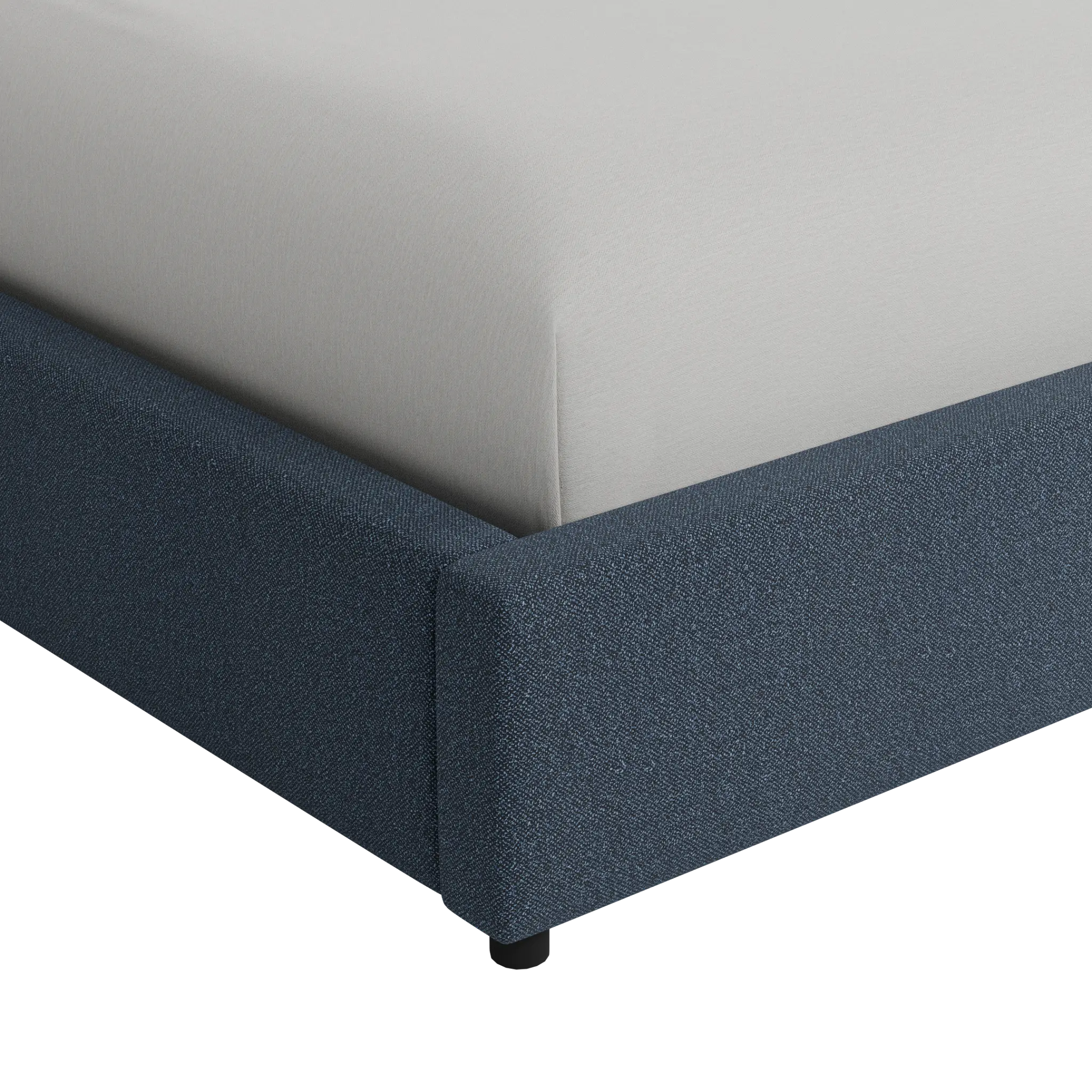 Grayton Elite Dark Blue 44" Upholstered Platform Bed Grayton Elite Dark Blue 44" Upholstered Platform Bed