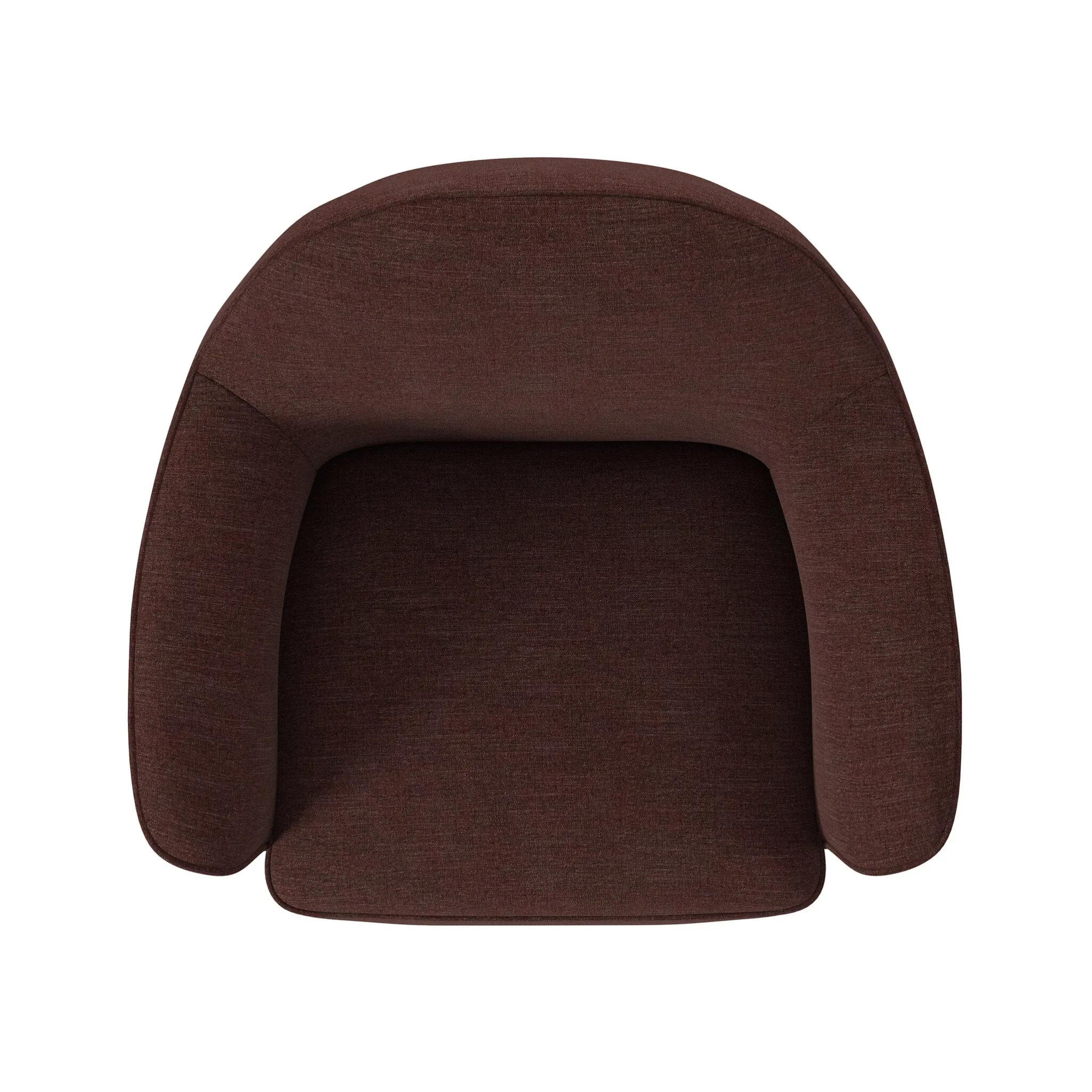 Four Hands Becky Brown Fabric Swivel Accent Chair