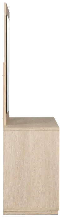 Malta Light Gray Dresser & Mirror