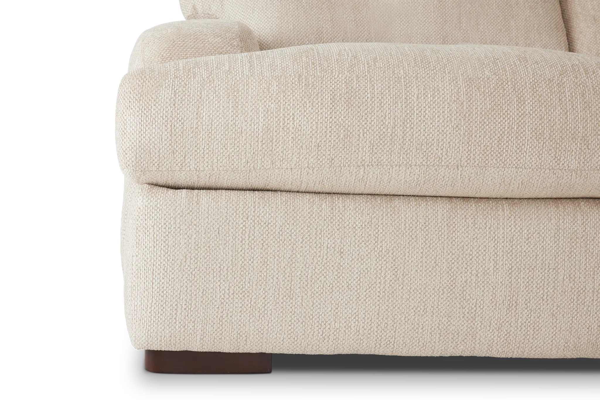 Alpha Beige Fabric Large Right Chaise Sectional Alpha Beige Fabric Large Right Chaise Sectional