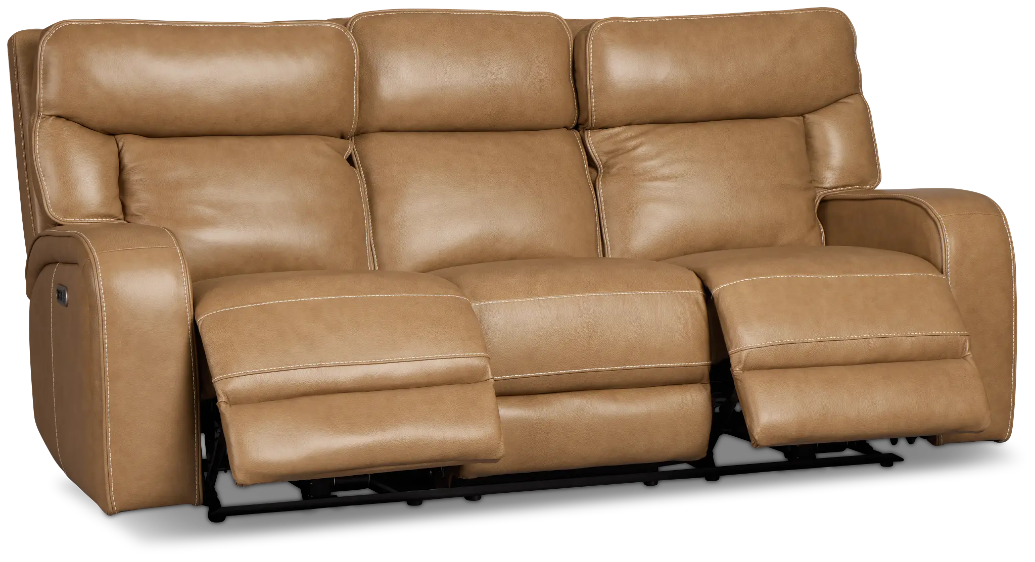 Jasper Light Brown Leather Power Reclining Sofa Jasper Light Brown Leather Power Reclining Sofa