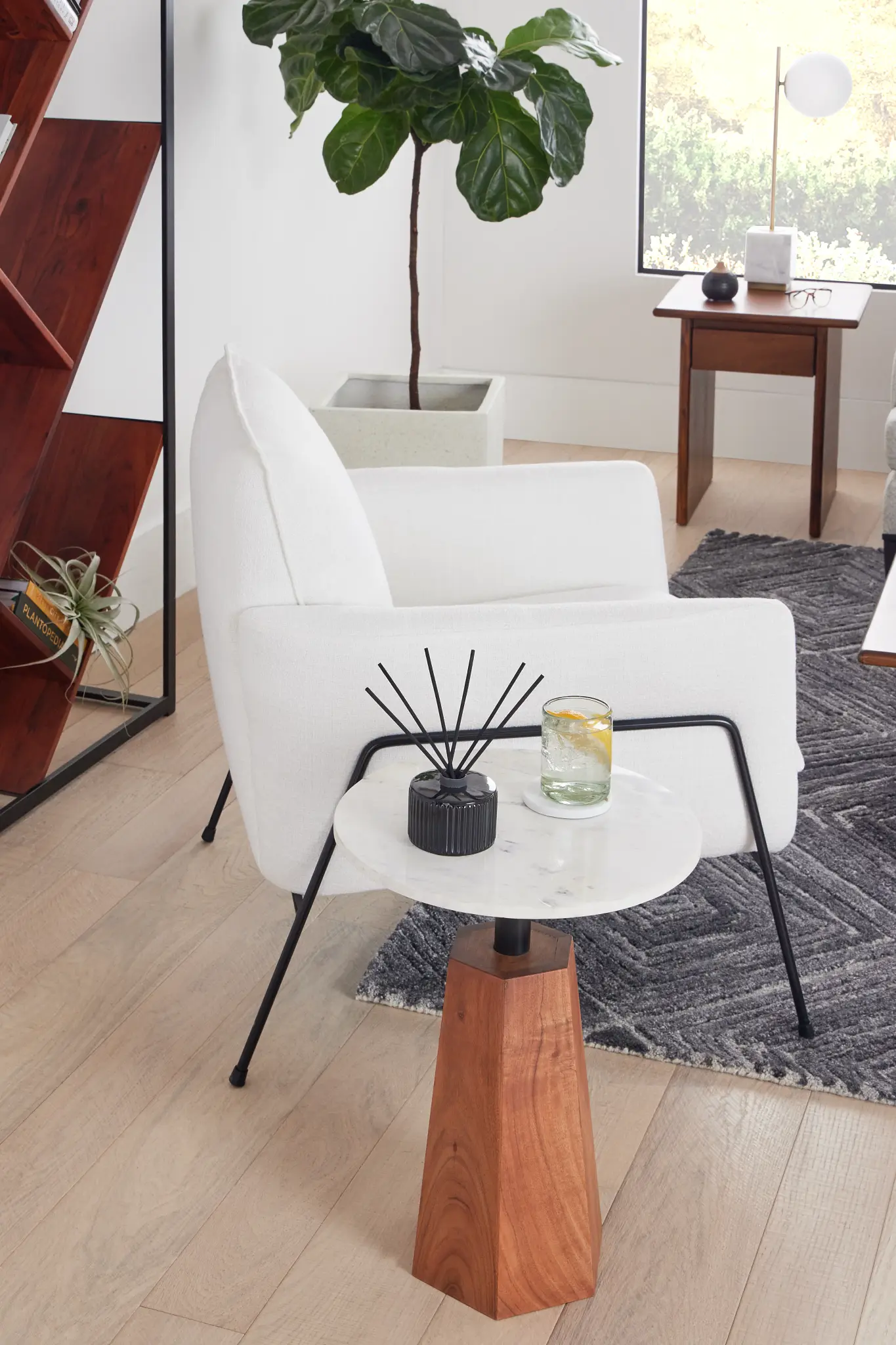 Boone White Accent Table Boone White Accent Table