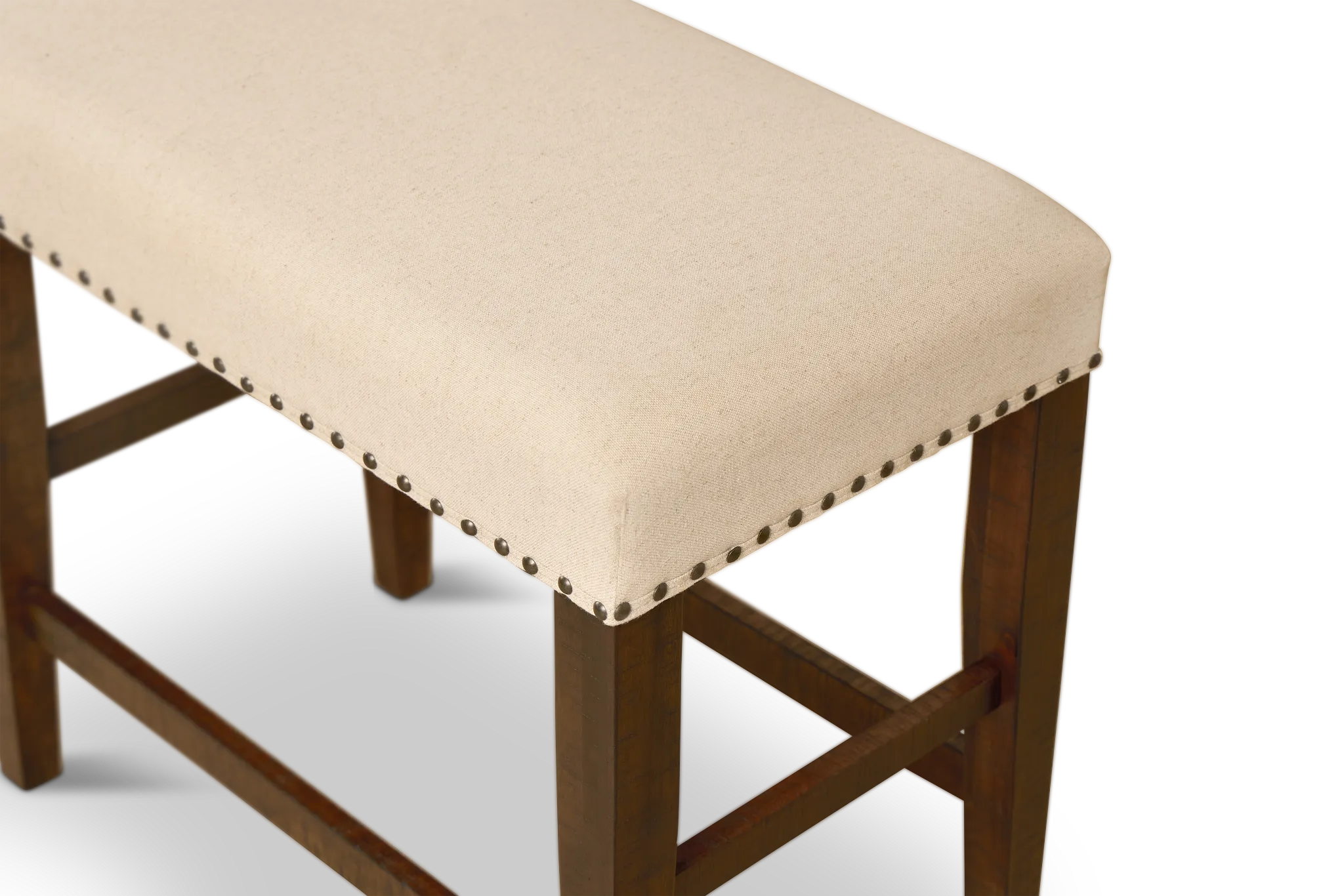 Joplin Dark Tone High Upholstered Dining Bench