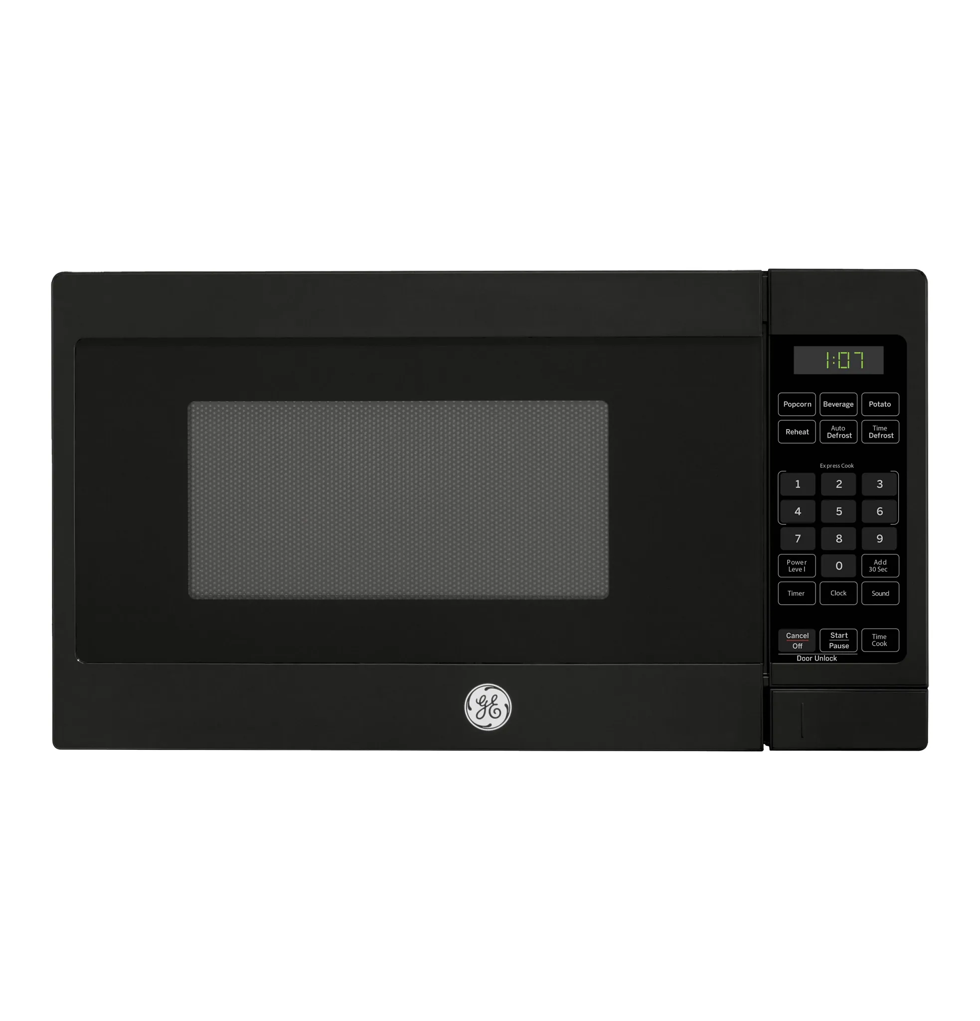 Ge 7 Series Black Countertop Microwave