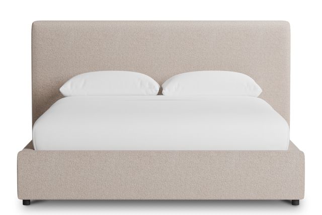 Grayton Elite Light Taupe 44" Upholstered Platform Bed