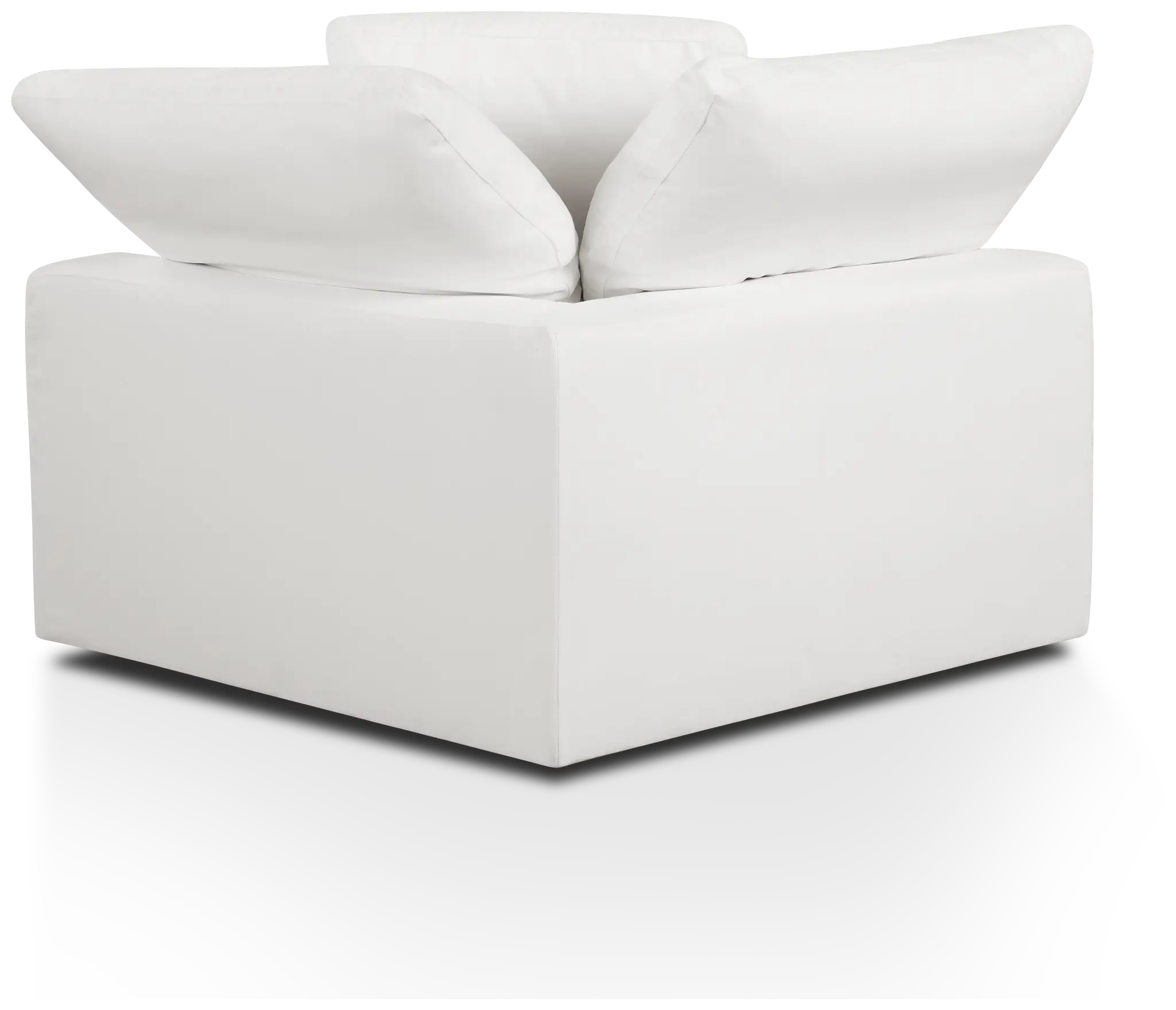 Nixon White Fabric Corner Chair Nixon White Fabric Corner Chair