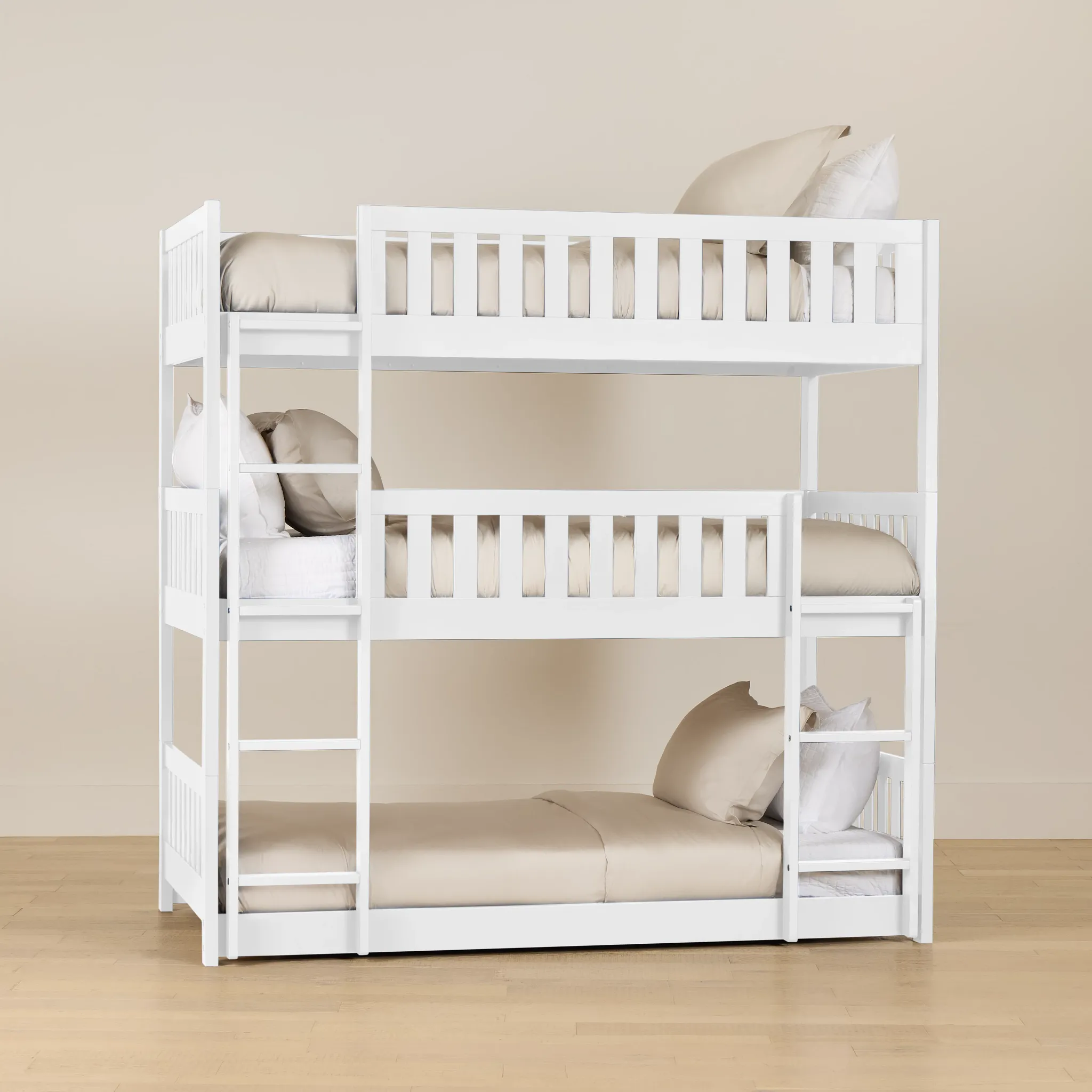 Charleston White Triple Bunk Bed