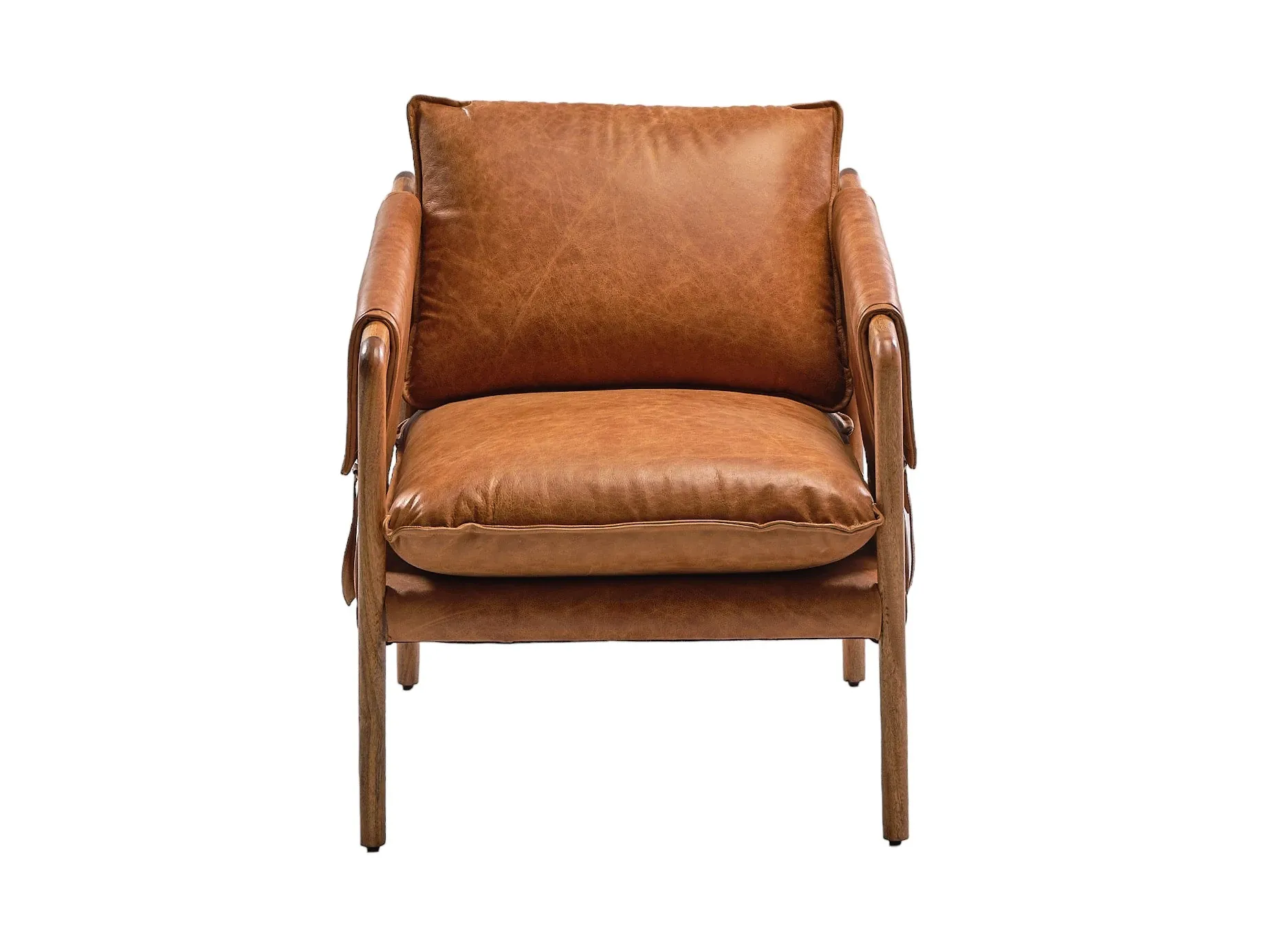 Connor Brown Leather Accent Chair