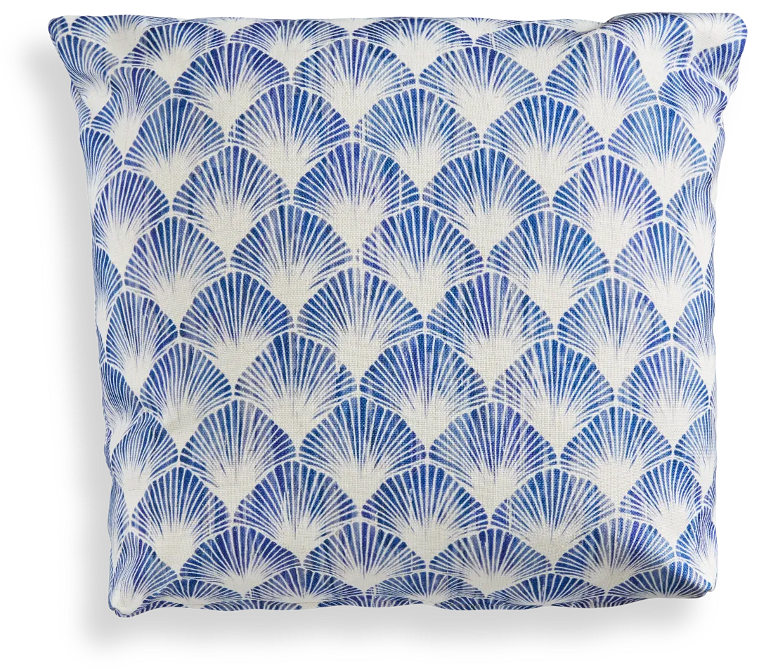 Shell Blue 18" Accent Pillow