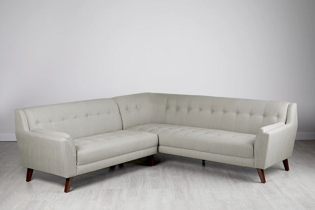Tahoe Beige Fabric Two-arm Sectional
